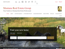 Tablet Screenshot of montanahomeandland.com